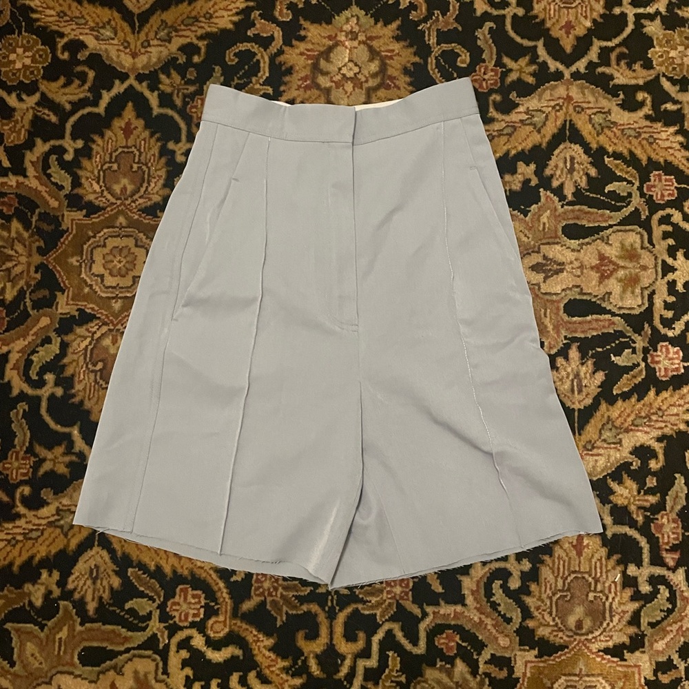 High waisted trouser shorts